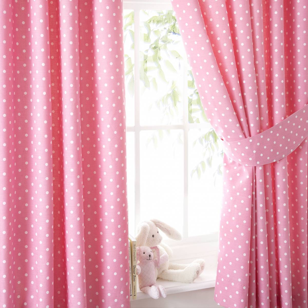 polka dot curtains