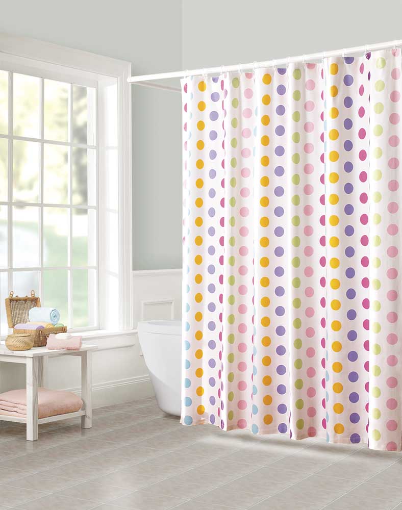 polka dot curtains