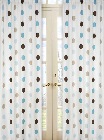 polka dot curtains