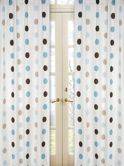 polka dot curtains